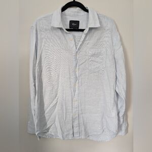RAILS 100% Cotton Sussex Button Up Shirt Light Blue